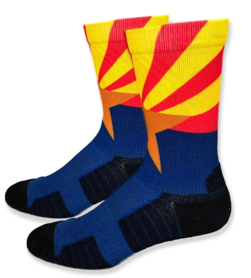 Arizona Flag Cycling Socks