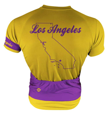 Los Angeles Men's Club-Cut Cycling Jersey by Hill Killer