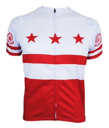 DC Flag Men's Club-Cut Cycling Jersey by Hill Killer