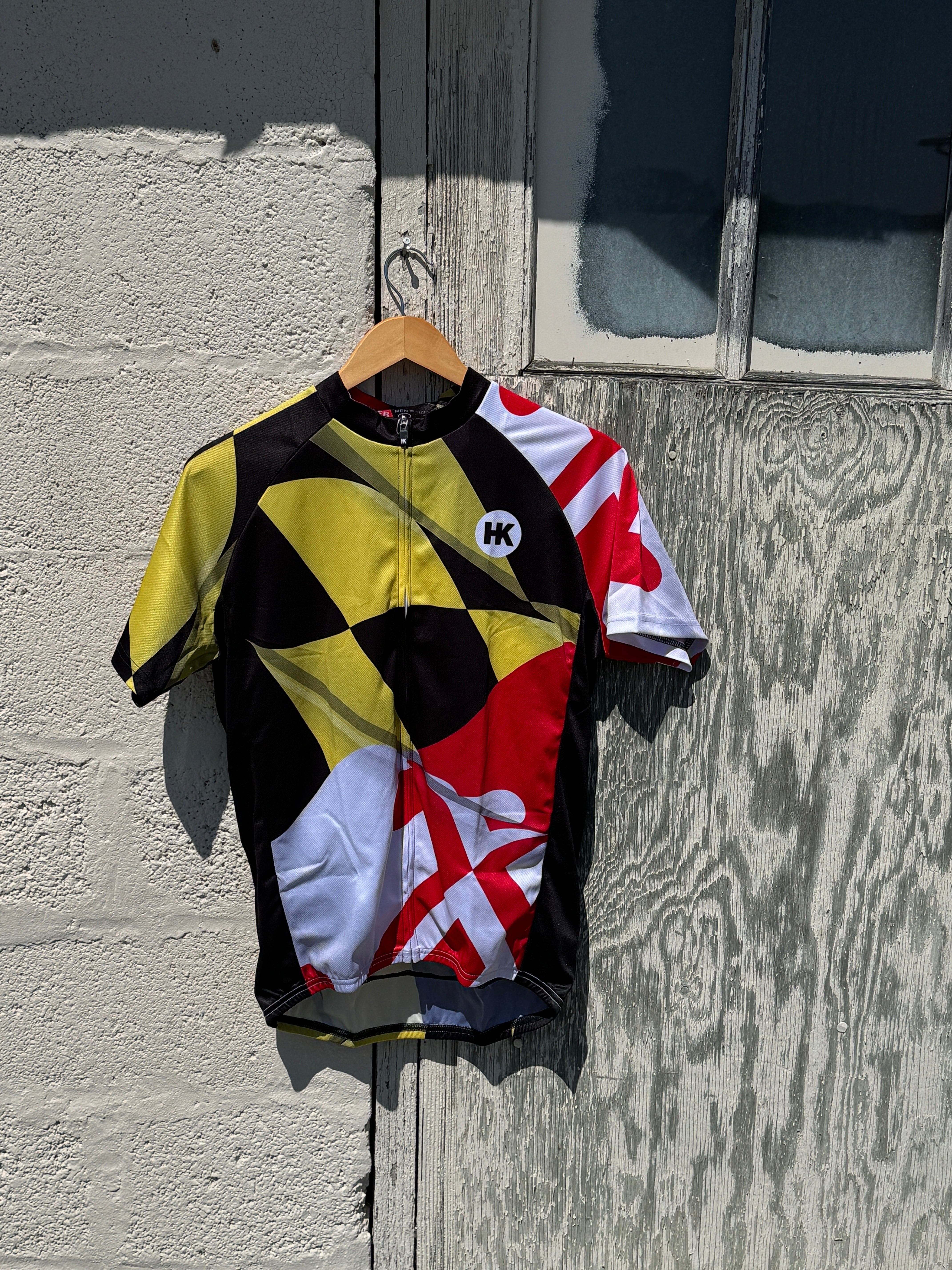 Maglia Ciclismo Uomo Maryland Rossa - Manica Corta Taglie M L XL
