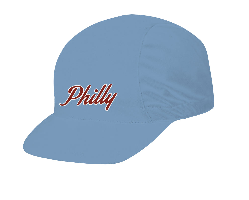 Retro Philly Blue Cycling Cap | Hill Killer Apparel