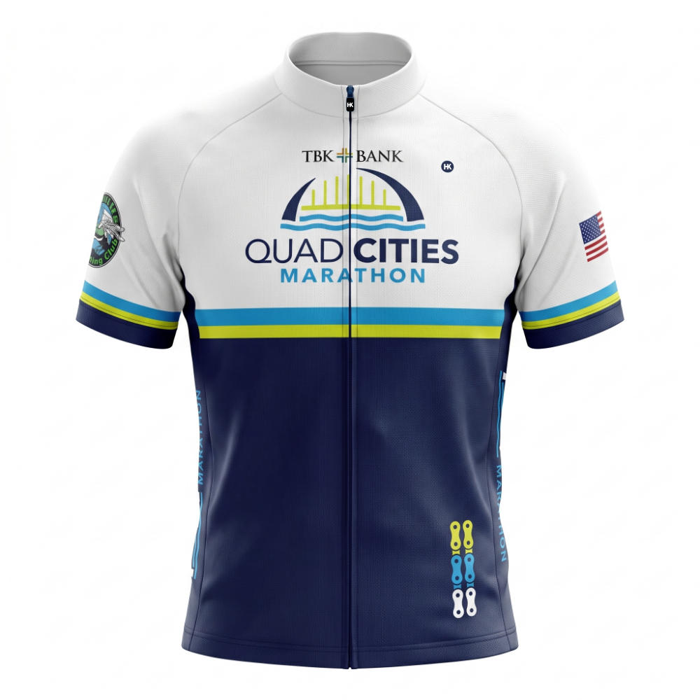 Quad Cities Marathon Club-Cut Cycling Jersey (Please Allow 8-12 Weeks for Delivery)