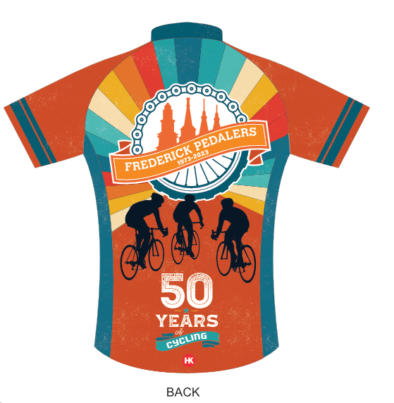 PREORDER Frederick Pedalers 50 Year Anniversary Custom Jersey