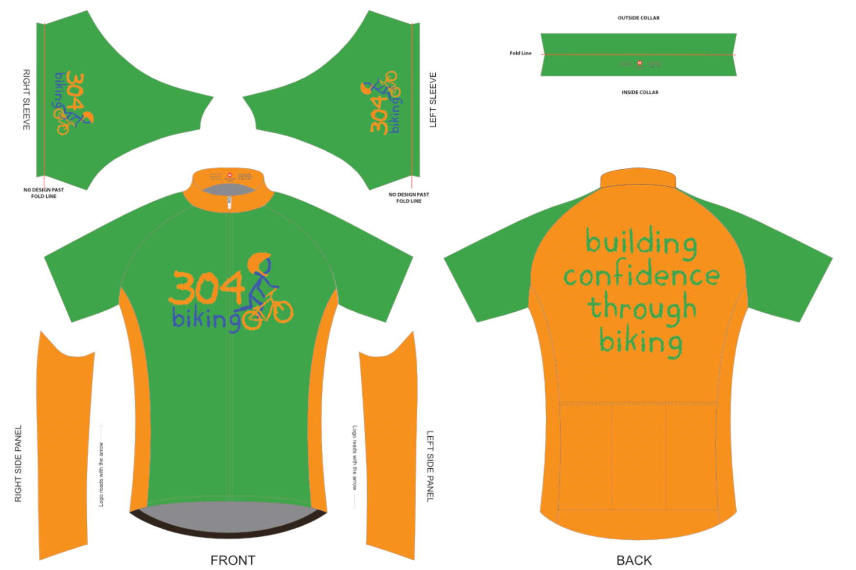 304 Biking Club-Cut Cycling Jersey (Please Allow 8-12 Weeks for Delivery)