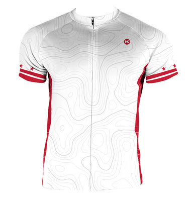 DC Flag Men's Cycling Jersey | Hill Killer Apparel X-Large / Regular / White