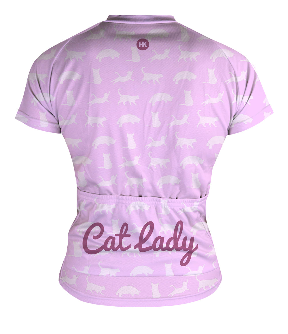 Cat Lady Women's Club-Cut Cycling Jersey by Hill Killer