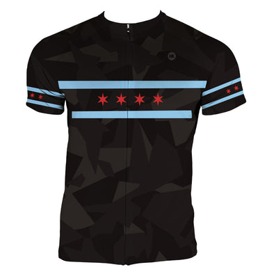 Chicago '108' Men's Cycling Jersey | Hill Killer Apparel 2X-Large / Regular / Blue
