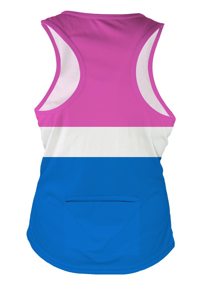 Cotton Candy Women's Crossover Racerback Tank Top by Hill Killer