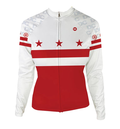 DC Flag Women's Thermal-Lined Cycling Jersey by Hill Killer