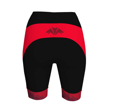 Dragon Red Women's Performance Cycling Shorts by Hill Killer