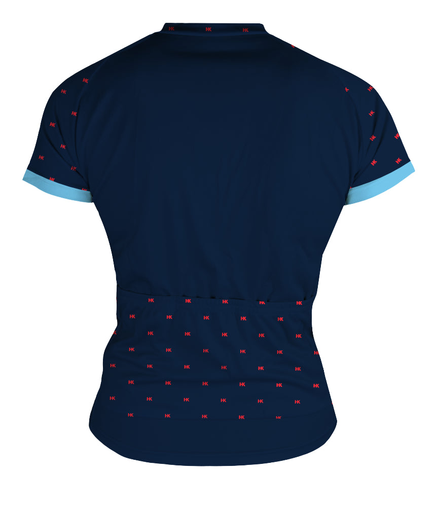 Dress Blue Women's Club-Cut Cycling Jersey by Hill Killer