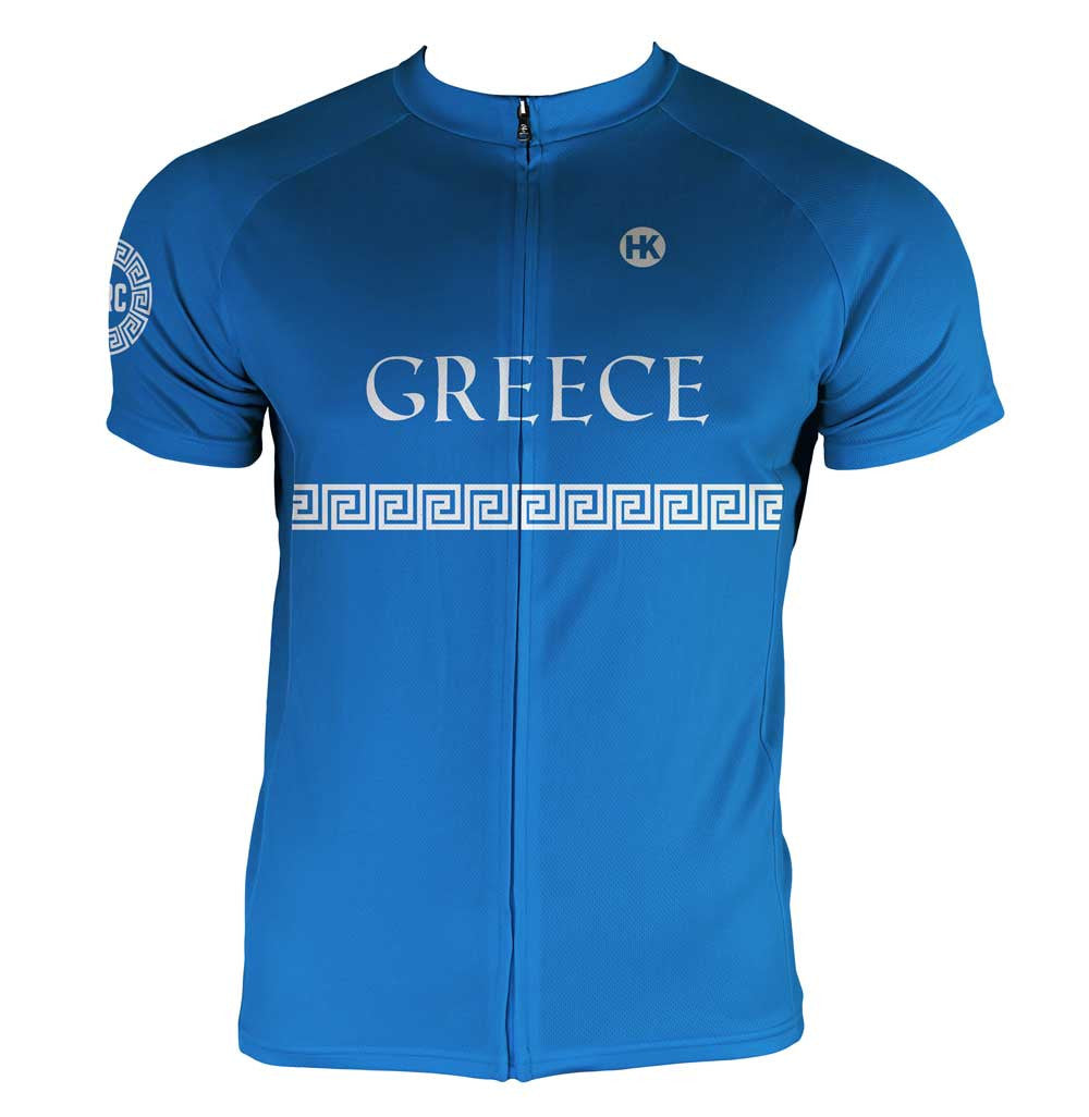 Greece Men's Club-Cut Cycling Jersey by Hill Killer