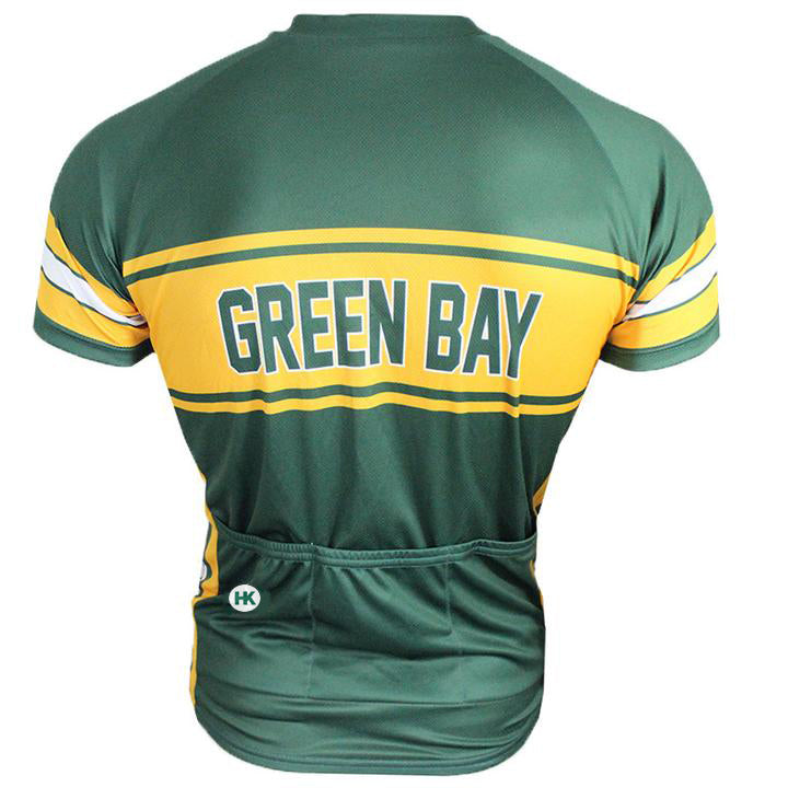 Green Bay Retro Men's Cycling Jersey Hill Killer Apparel