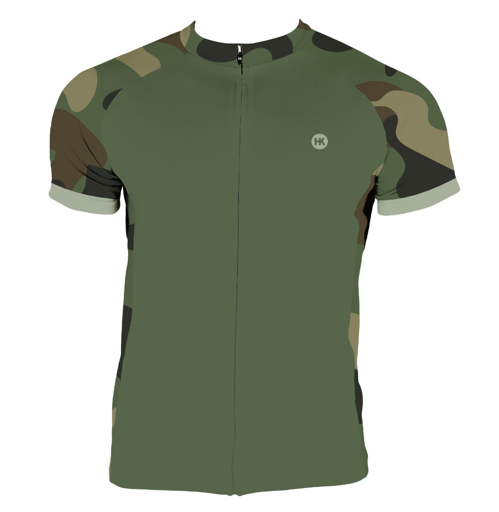 Camo Cycling Jersey - Green Cycling Jersey