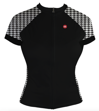 Houndstooth Women's Club-Cut Cycling Jersey by Hill Killer