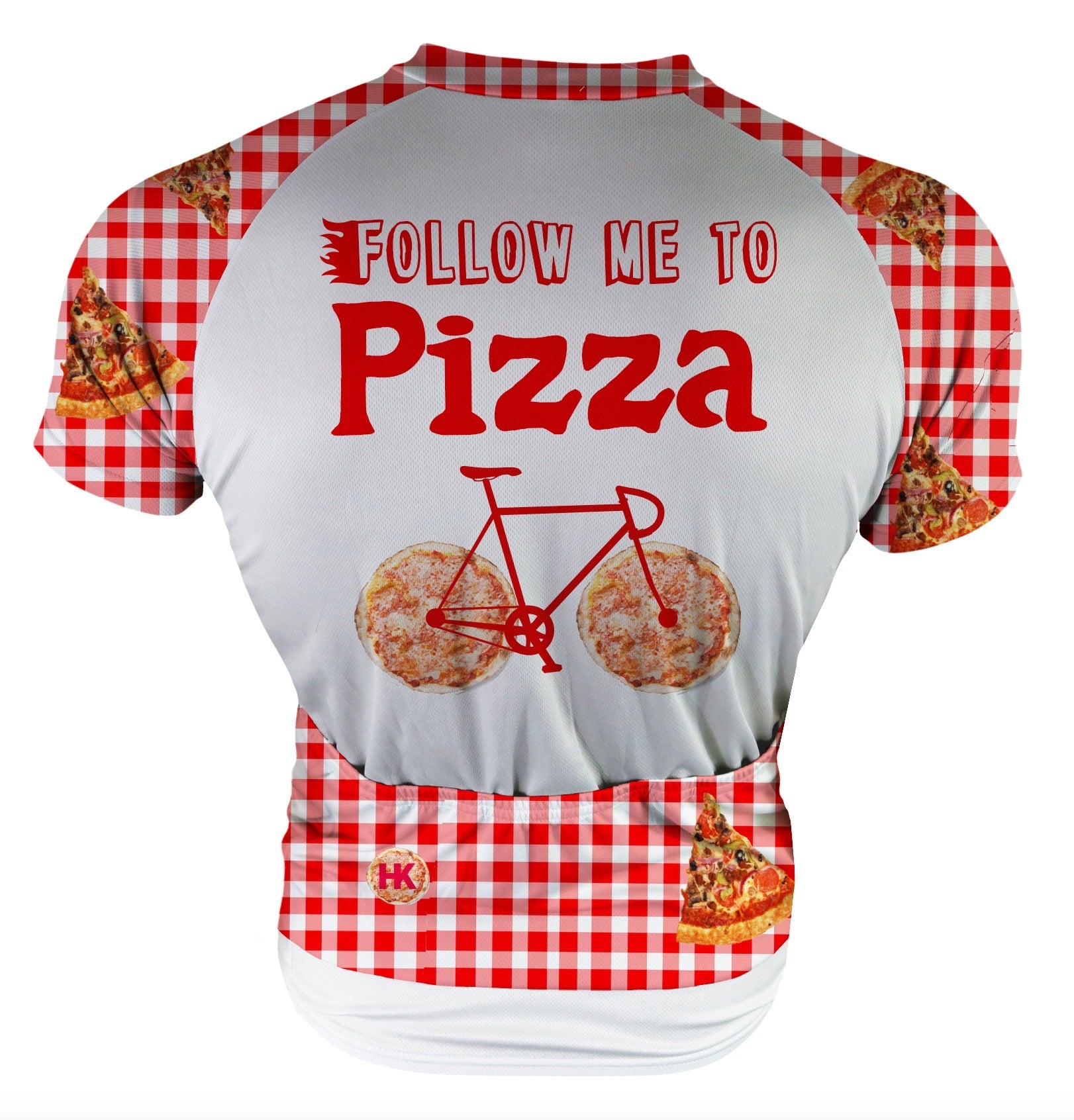 Follow me to Pizza! Men's Club-Cut Cycling Jersey by Hill Killer