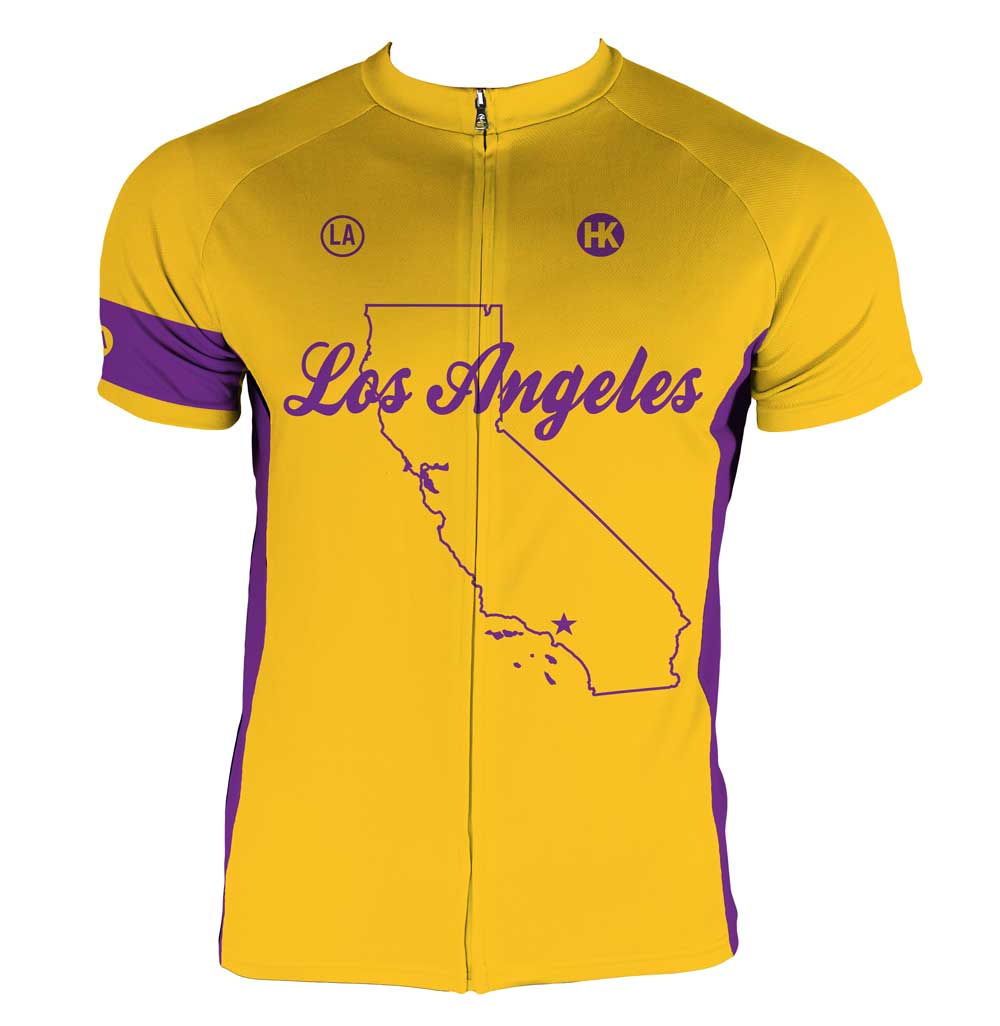 Los Angeles Men's Club-Cut Cycling Jersey by Hill Killer