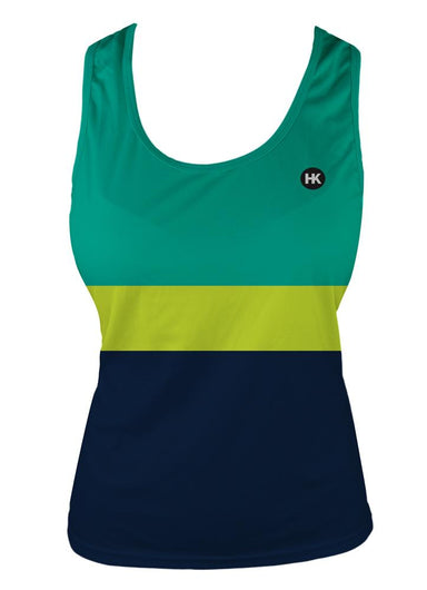 Lime Punch Women's Crossover Racerback Tank Top by Hill Killer
