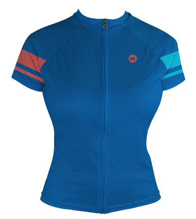 Living Coral Women's Club-Cut Cycling Jersey by Hill Killer