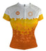 Sun Spear Orange Women's Club-Cut Cycling Jersey by Hill Killer