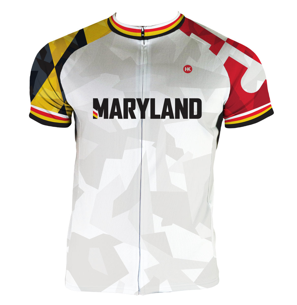 Maryland Recon Men's Cycling Jersey | Hill Killer Apparel 2X-Large / Regular / White
