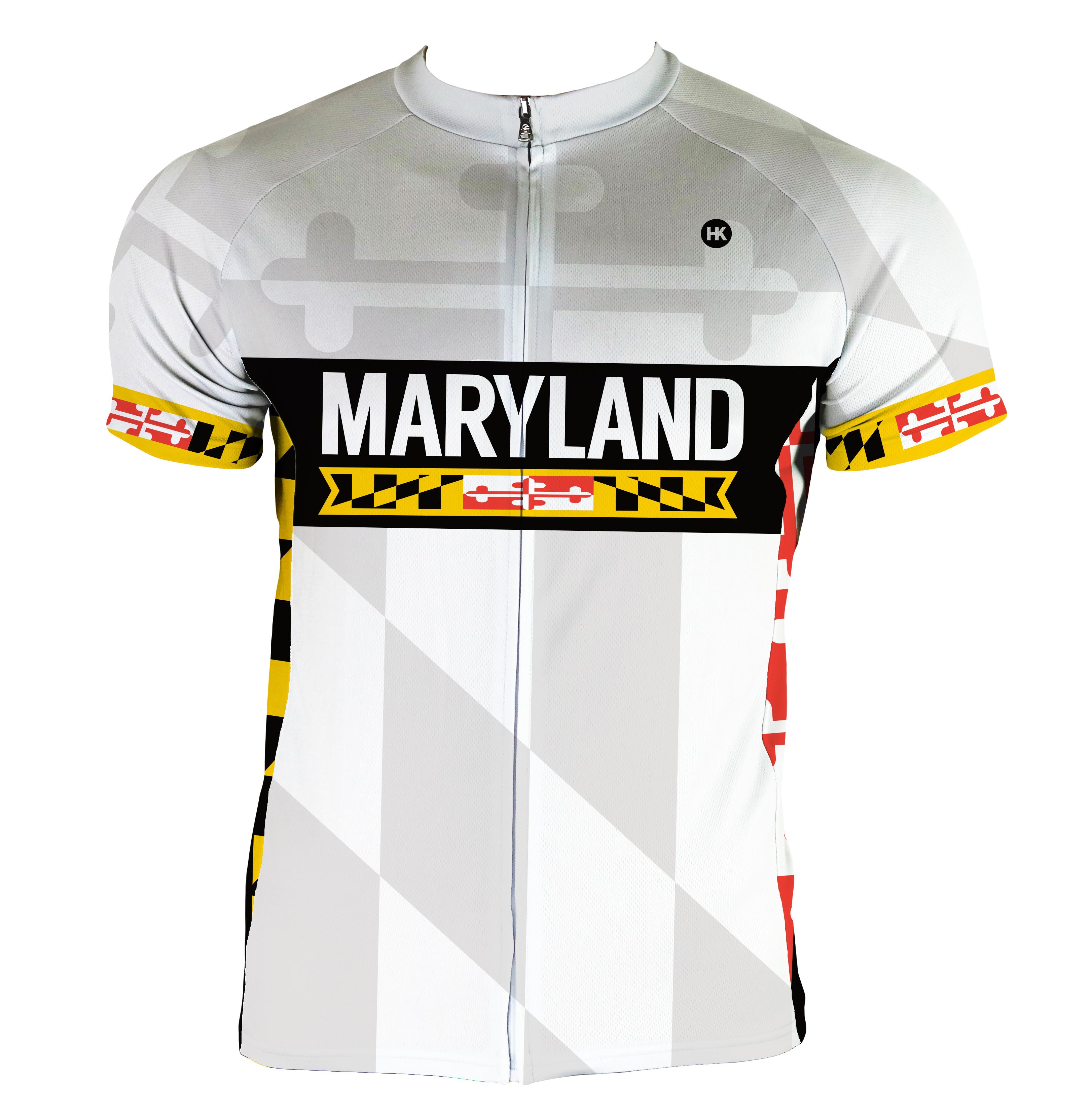 Maryland 2.0 Men's Cycling Jersey | Hill Killer Apparel X-Large / Regular / White