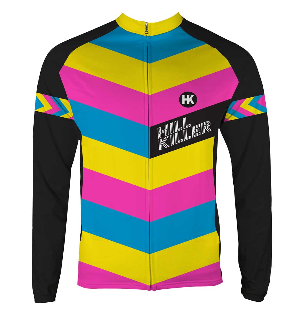 The Unicorn Men's Thermal-Lined Cycling Jersey by Hill Killer