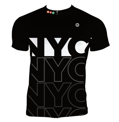 New York City NYC Men's Cycling Jersey | Hill Killer Apparel 2X-Large / Regular / Black