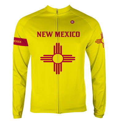 New Mexico Men's Thermal-Lined Cycling Jersey by Hill Killer