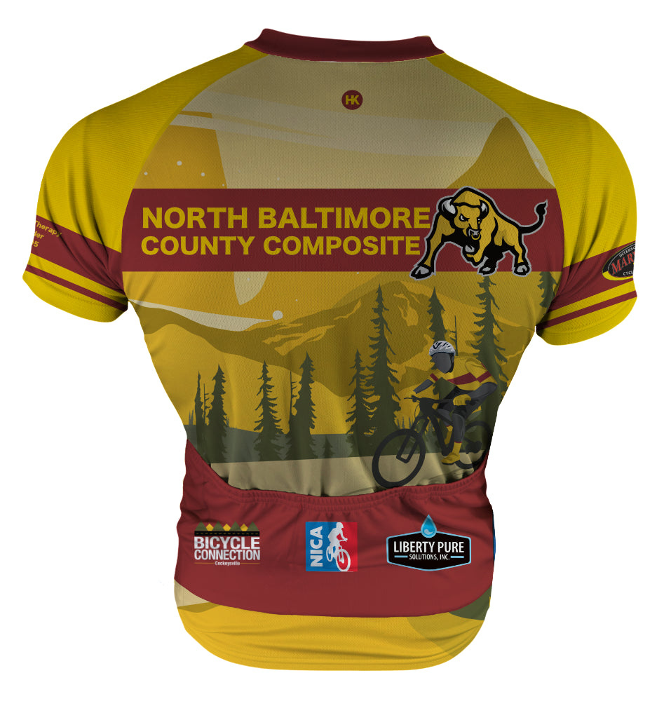 North Baltimore County Composite Cycling Jersey Custom Club-Cut Cycling Jersey by Hill Killer