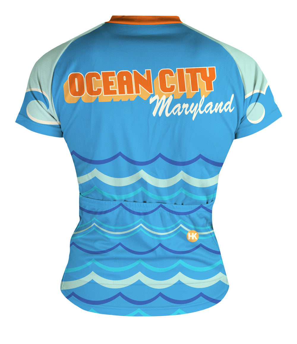 Ocean City Women's Club-Cut Cycling Jersey by Hill Killer