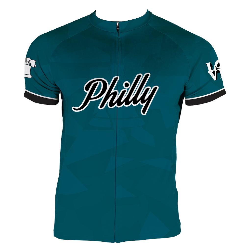 Philly Retro Men's Cycling Jersey | Hill Killer Apparel Large / Regular / Blue