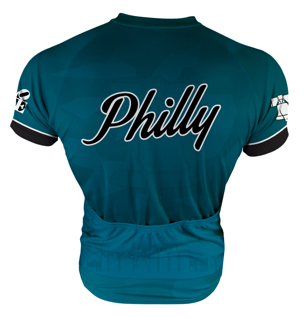 Philly Retro Blue Women's Thermal Cycling Jersey | Hill Killer X-Small / Regular / Blue