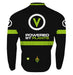 Retro Vegan Men's Thermal-Lined Cycling Jersey by Hill Killer