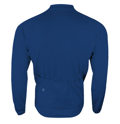 Winter Sky Dusk Men's Thermal-Lined Cycling Jersey by Hill Killer