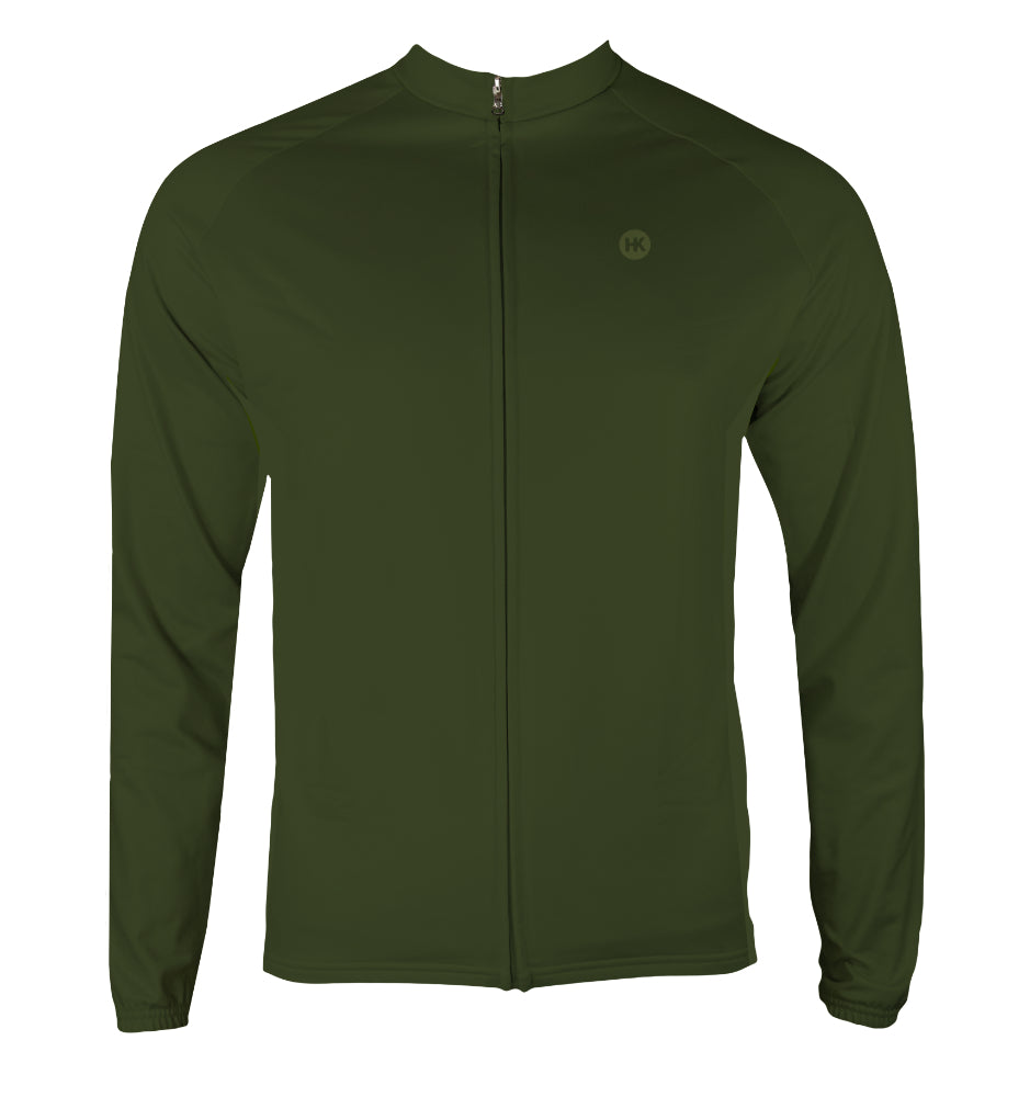 Crocodile Men's Thermal-Lined Cycling Jersey by Hill Killer