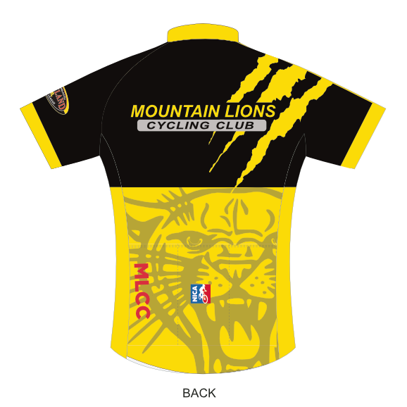 Mountain Lions Custom Club Cut Road Cycling Jersey (Preorder - Ships in 8-10 weeks)