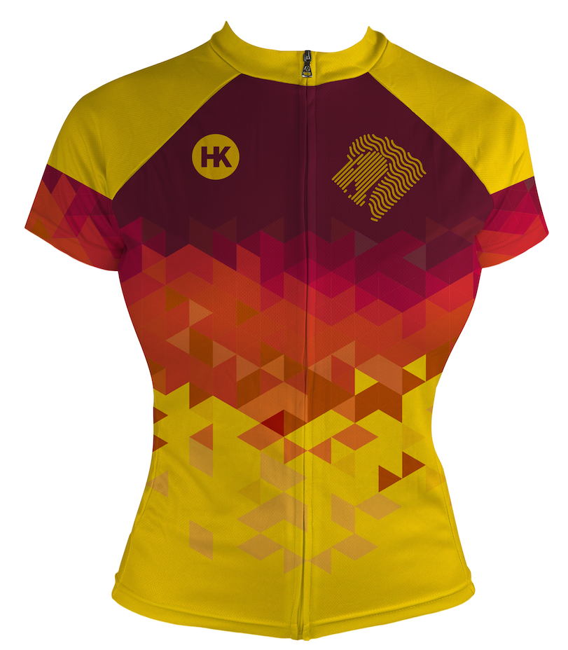 Lion Gold Women's Club-Cut Cycling Jersey by Hill Killer
