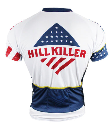 Stars & Stripes Men's Club-Cut Cycling Jersey by Hill Killer