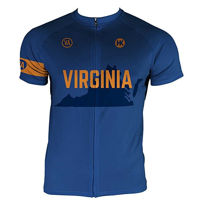 Virginia Men's Club-Cut Cycling Jersey by Hill Killer