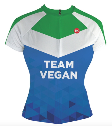 Vegan Flag Women's Club-Cut Cycling Jersey by Hill Killer