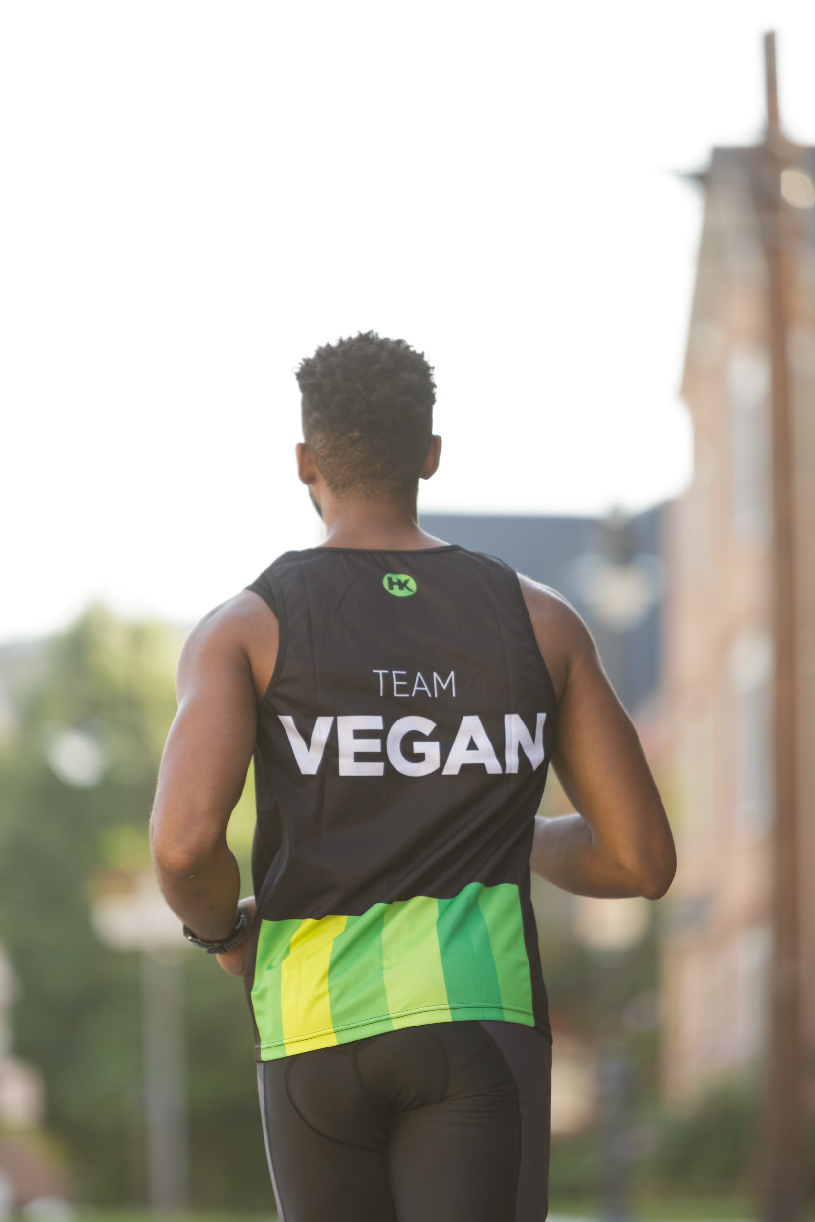 Team Vegan 17 Men's Running Singlet by Hill Killer