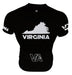 Virginia Blackout Men's Club-Cut Cycling Jersey by Hill Killer