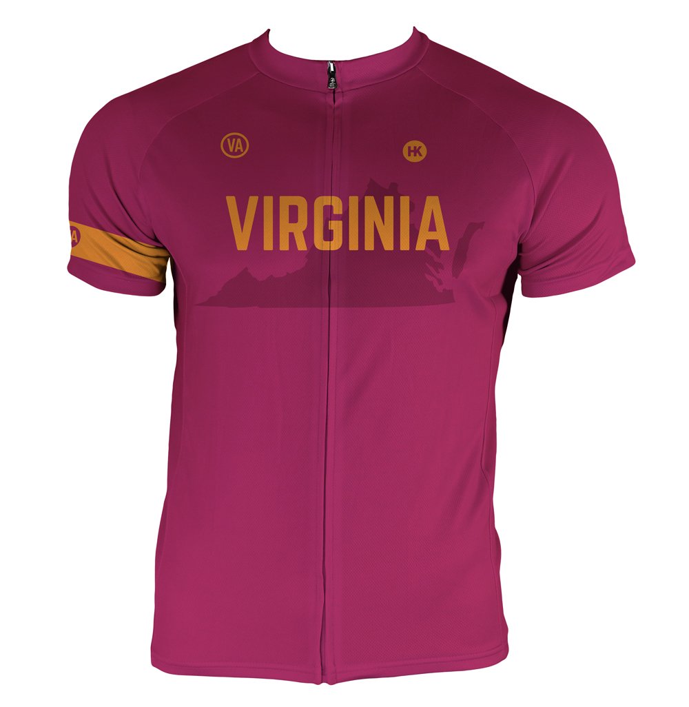 Virginia Men's Club-Cut Cycling Jersey by Hill Killer