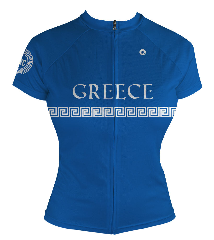 Greece Women's Club-Cut Cycling Jersey by Hill Killer