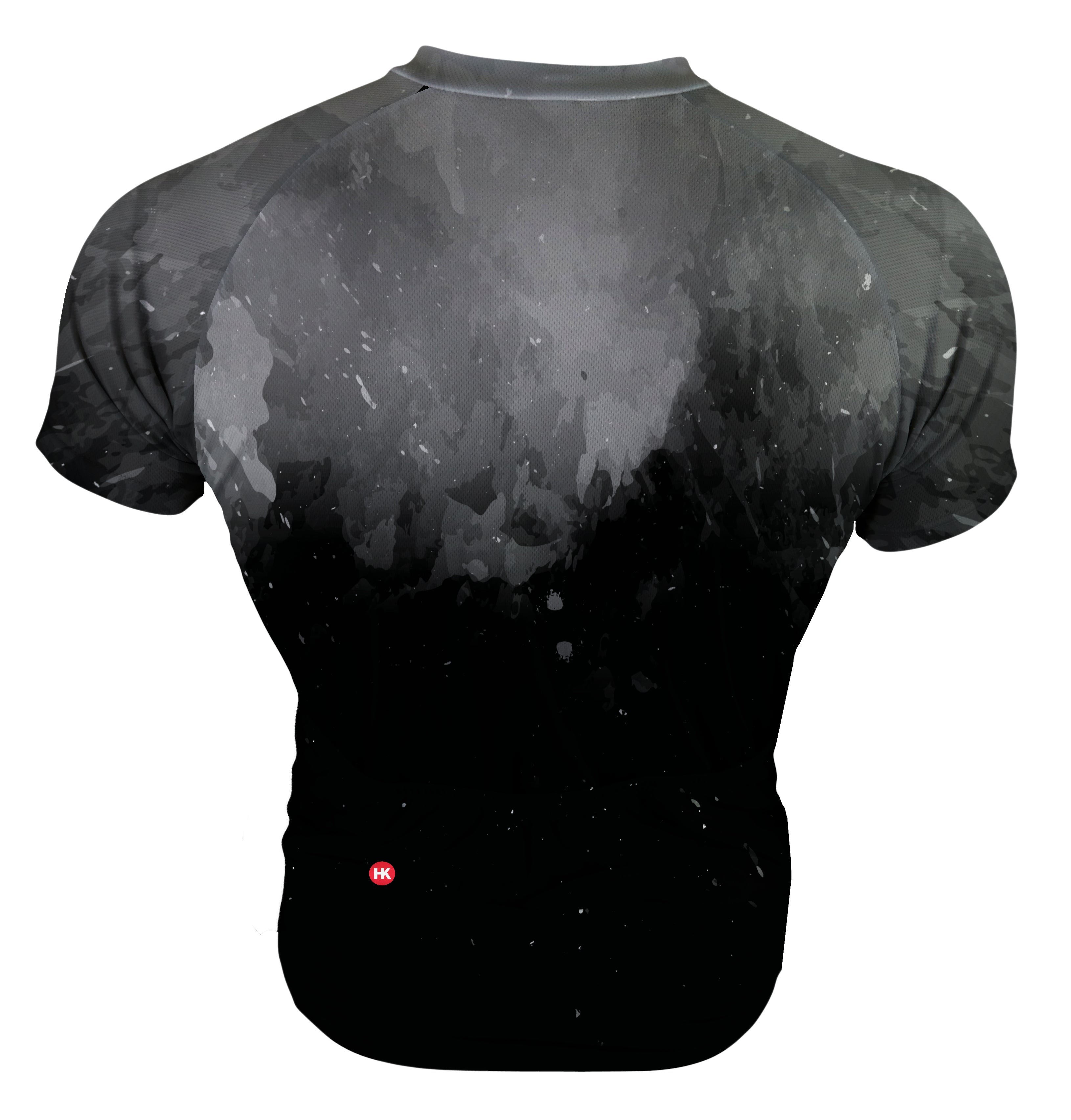 Black Smoke Men's Club-Cut Cycling Jersey by Hill Killer