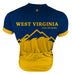 West Virginia Men's Club-Cut Cycling Jersey by Hill Killer