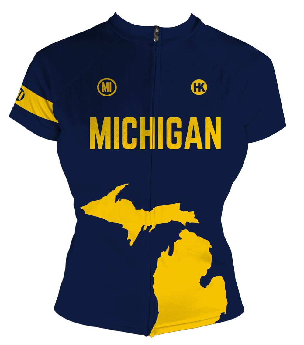 Michigan Women's Club-Cut Cycling Jersey by Hill Killer