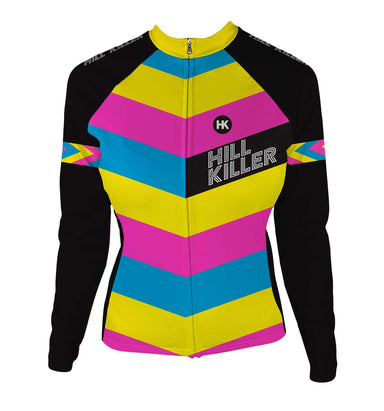 The Unicorn Women's Thermal-Lined Cycling Jersey by Hill Killer