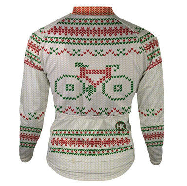 "Not So Ugly" Christmas Sweater Women's Thermal-Lined Cycling Jersey by Hill Killer